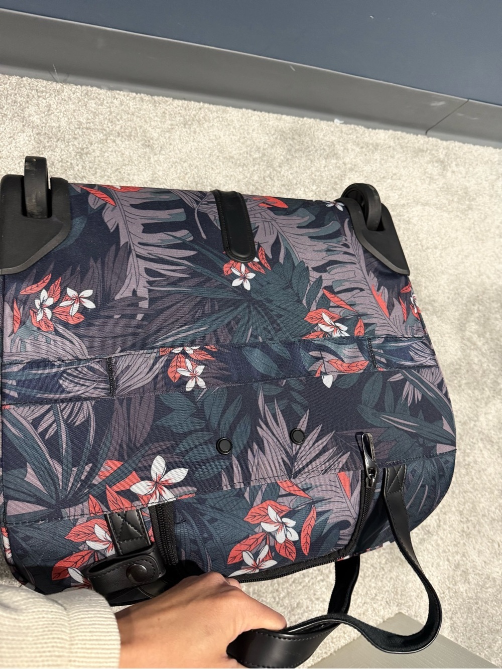 VANKEAN Rolling Laptop Case Premium Rolling Travel Luggage Bag Floral RFID - Picture 8 of 14